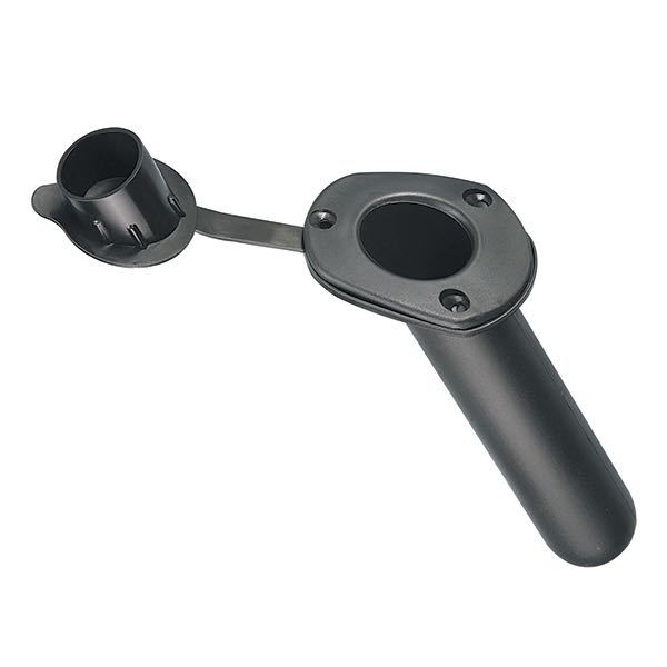 1040345_XL Fiskestangsholder Flush montering, sort pvc - Billede 1