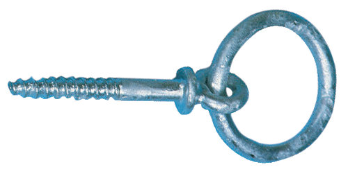 1041286_XL Fortøjningsring træskrue galv 8x60mm - Billede 1