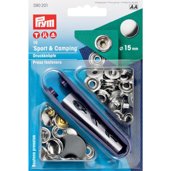 1041769_XL Prym trykknapper RF Ø15 mm, 10 stk - Billede 1