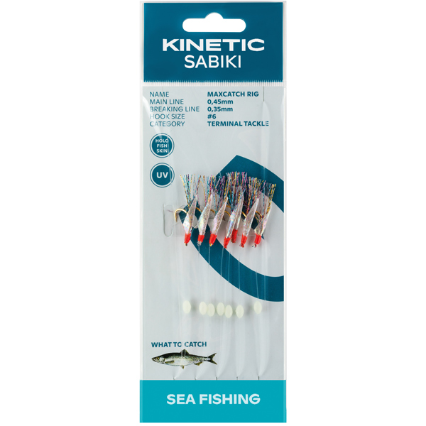 1044310_XL Kinetic Sabiki maxcatch sildeforfang, Fishskin multi - Billede 1