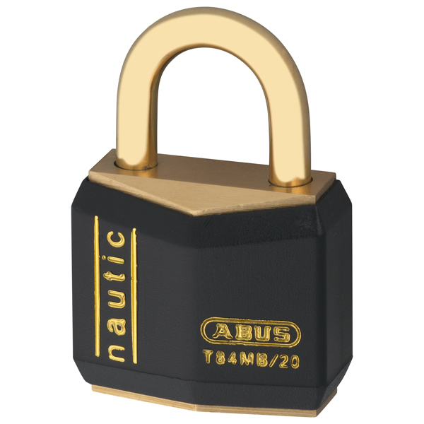 1051713_XL Abus hængelås massiv messing vinyl beskyttet 30mm - Billede 1