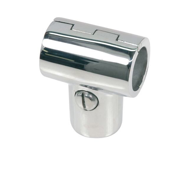 1054634_XL T-stykke Ø25mm - 90 grader hængslet RF stål - Billede 1