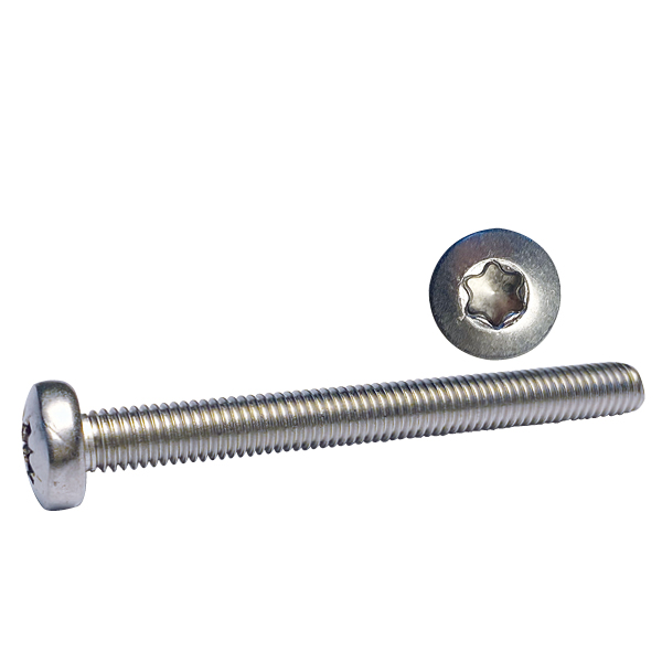 1056317-9_XL Maskinskrue Pan hoved Torx kærv 4 x 25 A4 ISO14583 10stk - Billede 1