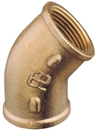 1061740_XL Guidi slangestudse 45° indv. gevind messing 1 1/2" - Billede 1