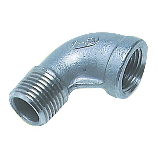 1066910_XL 1852 Bøjning 90° ind/udv gevind RF stål, 3/8" - Billede 1