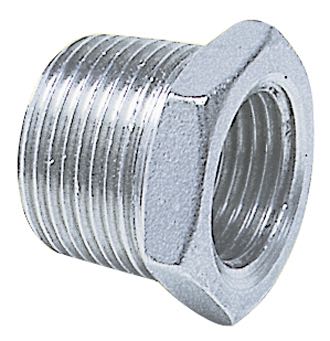1067270_XL 1852 Nippelmuffe udv/indv gevind RF stål, 2 - 1 1/2" - Billede 1
