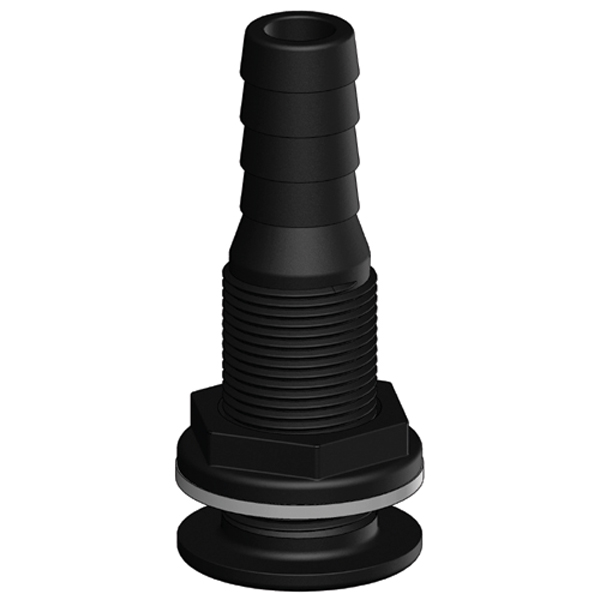 1068490_XL Trudesign Gennemføring komposit sort 1/2" -13mm - Billede 1