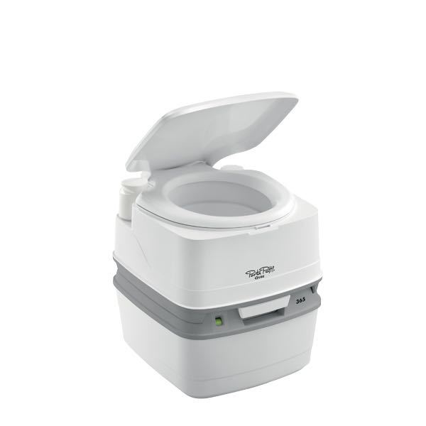 1070500_XL Porta potti toilet qube 335 hvid med dørk beslag - Billede 1