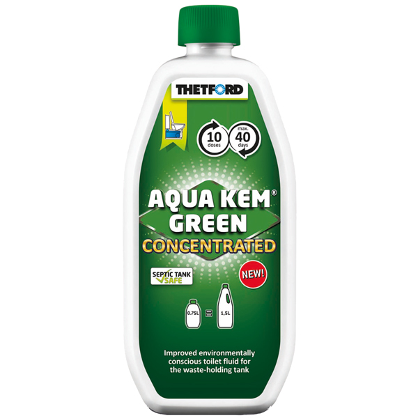 1070601_XL Thetford Toiletvæske Aqua Kem Green concentrated, 0,75L - Billede 1