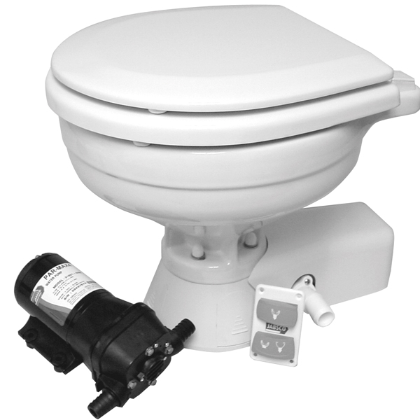 1072041_XL Jabsco "quiet flush" compact el-toilet 24V saltvand - Billede 1