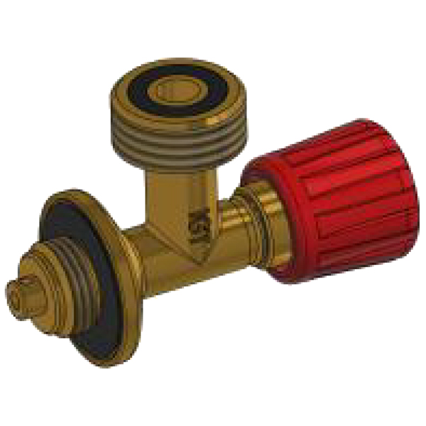 1094595_XL Afbryderventil til gasflasker tysk reg. G12 - Billede 1