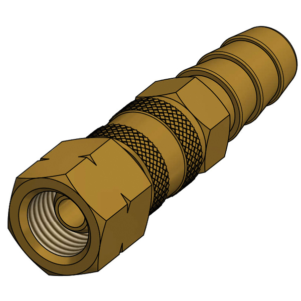 1094650_XL Gas quick connector Ø 8mm slangestuds - Billede 1