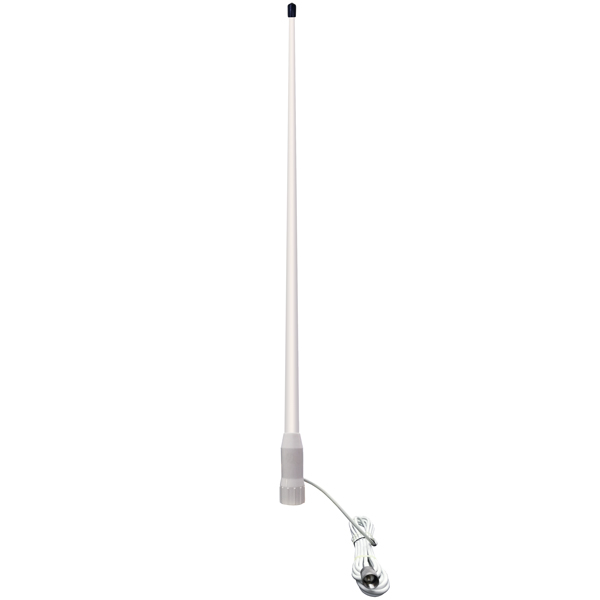 1114005_XL 1852 VHF motorbådsantenne hvid 105cm, 7m kabler - Billede 1