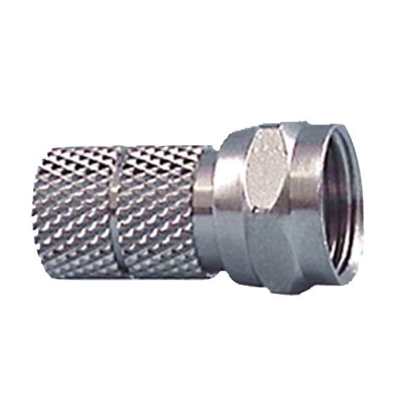 1114612_XL F-stik til 6mm kabel (Coax) - Billede 1