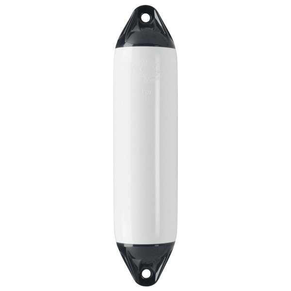 1151440_XL Polyform fender F01 Small hvid/sort top, 130x370mm - Billede 1