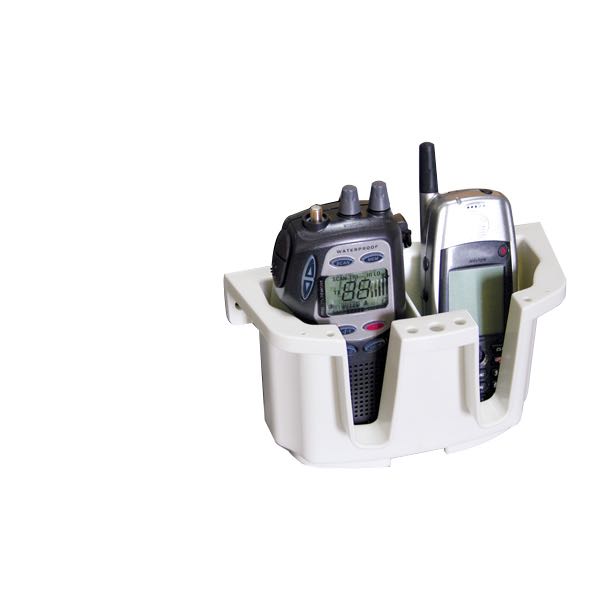 1153615_XL Nuova Rade dobbeltholder til VHF/mobil, hvid - Billede 1
