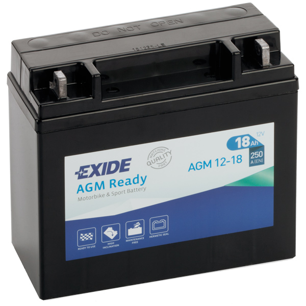 1170181_XL Exide AGM start batteri, 18 Amp - Billede 1
