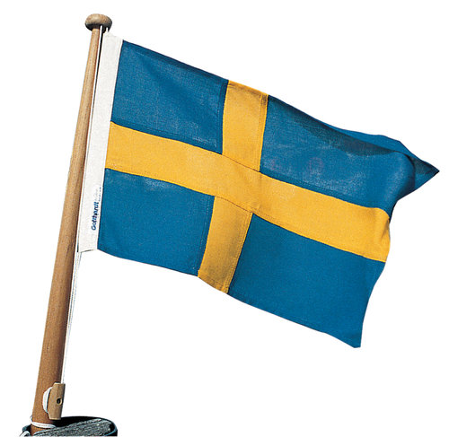 1181108_XL Bådflag polyester Sverige, 120x75 cm - Billede 1