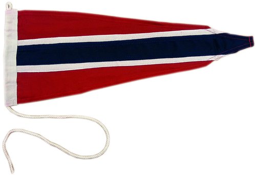 1181127_XL Adela Bådvimpel Norge, 50x20cm - Billede 1