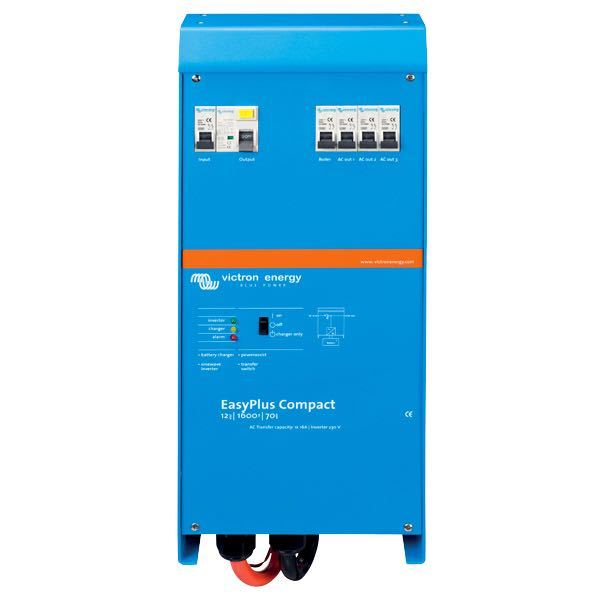 1251100_XL Victron EasyPlus – Kompakt Inverter/Lader med 12V, 70A og 1600VA Effekt - Billede 1