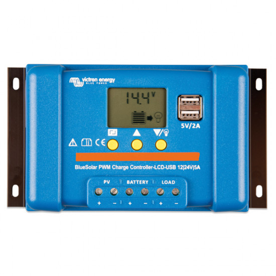 1251647_XL Victron Bluesolar PWM-LCD & USB, 12/24V 20A - Billede 1