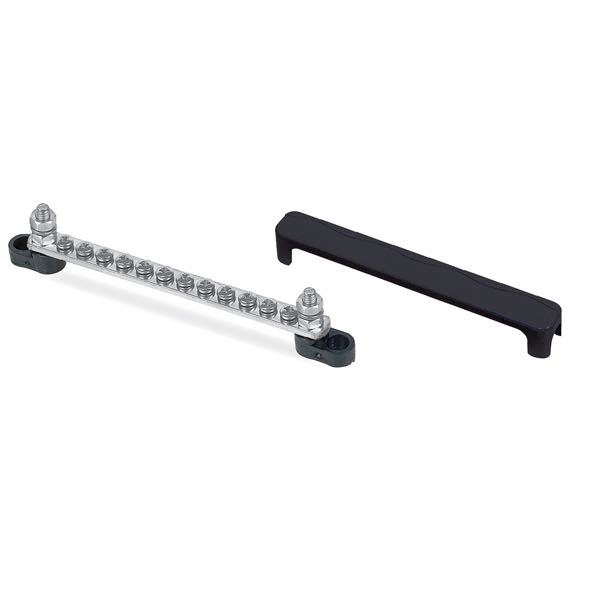 1255032_XL BEP El-samleblok med cover sort, 2 ind / 12 ud - Billede 1