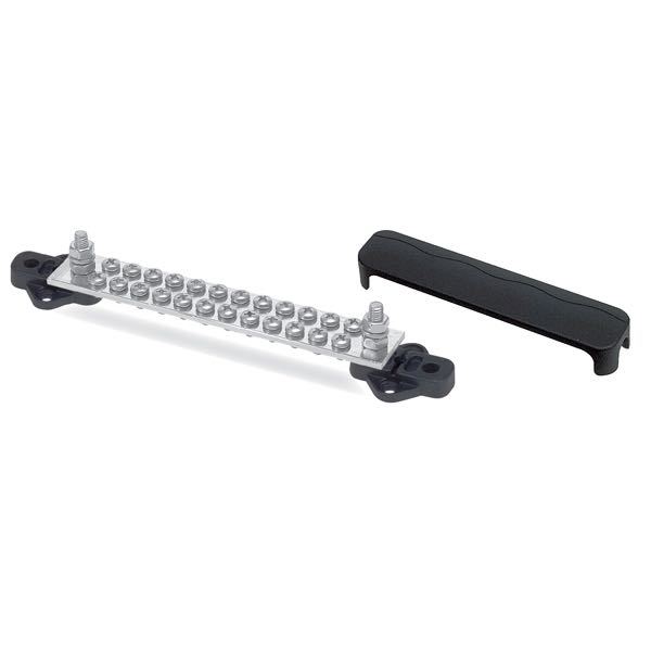1255034_XL BEP El-samleblok med cover sort, 2 ind / 24 ud - Billede 1