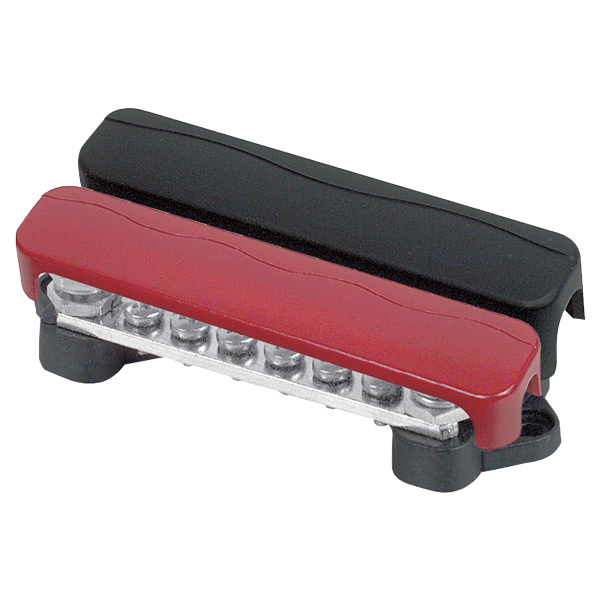 1255036_XL BEP Dobbelt el-samleblok +/-, sort/rød - Billede 1