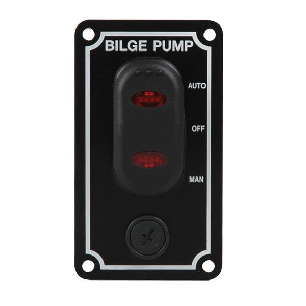 1270043_XL Pumpepanel vandtæt 12V, lodret - Billede 1