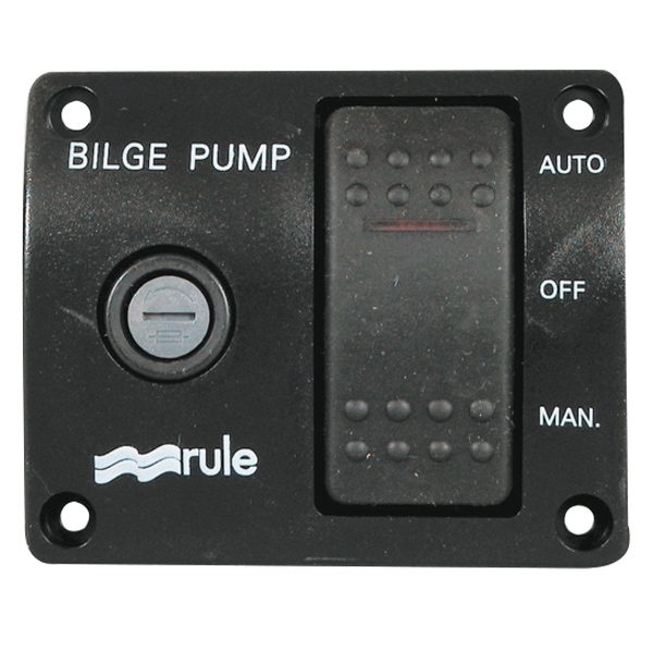1270045_XL Rule pumpepanel med 3-vejs kontakt og sikringsholder – 12V - Billede 1