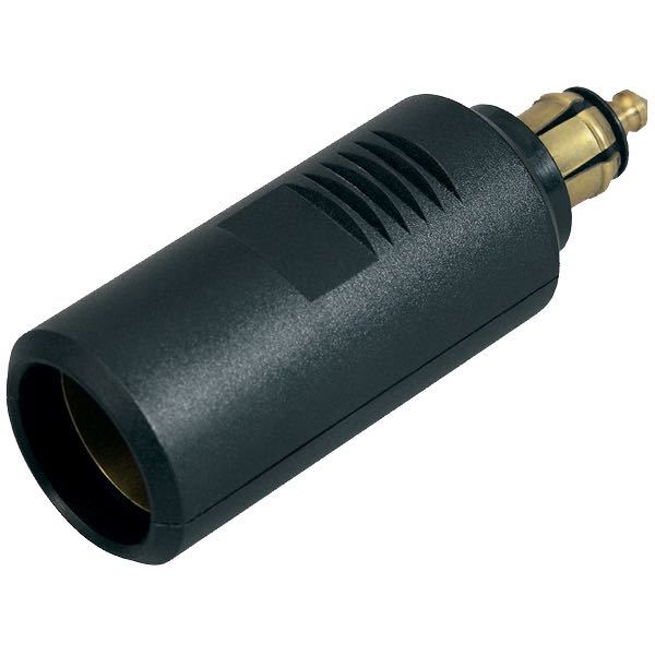 1270185_XL Hanstik lille med adapter til cigarstik 12/24V / 16 Amp - Billede 1
