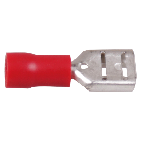 1274103_XL Fladstik hun rød 6.4 x 0.8 mm, 10 stk - Billede 1
