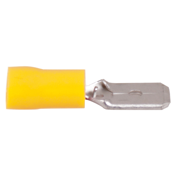 1274117_XL Fladstik han gul 6.4 x 0.8 mm, 10 stk - Billede 1