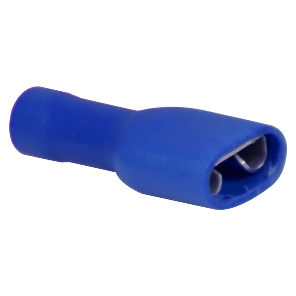 1274120_XL Isoleret fladstik hun blå 6.4x0.8 mm, 10 stk - Billede 1