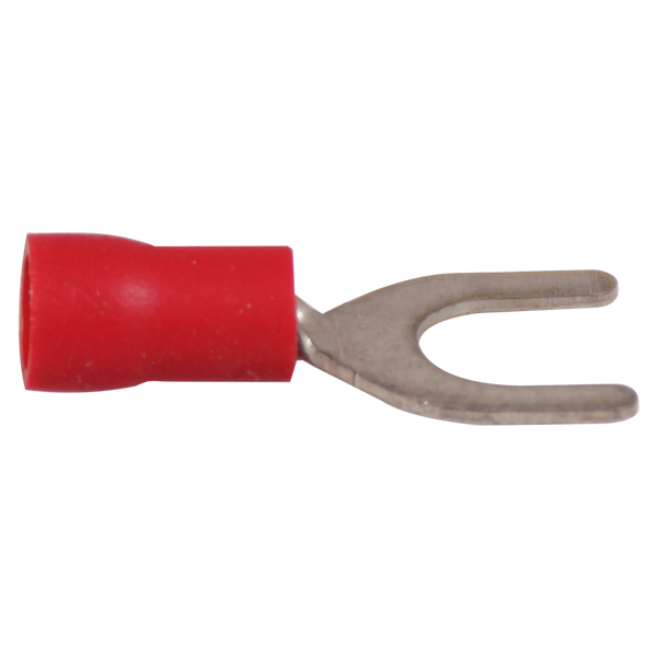 1274147_XL Gaffelstik rød hul 4.3 mm, 10 stk - Billede 1