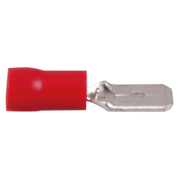 1274271_XL Fladstik han rød 6.4 x 0.8 mm, 100 stk - Billede 1