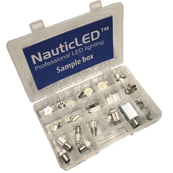 1276099_XL NauticLed sample box med 36 led-pærer og adapter - Billede 1
