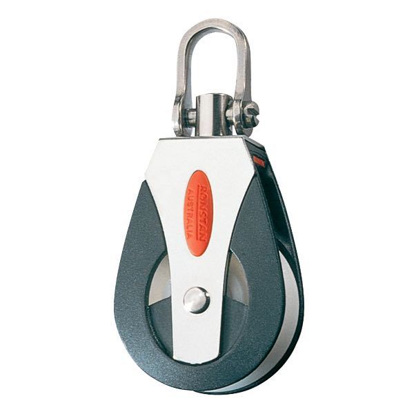 130RF41100_XL Ronstan Enkeltblok med svirvel, serie 40 - Billede 1