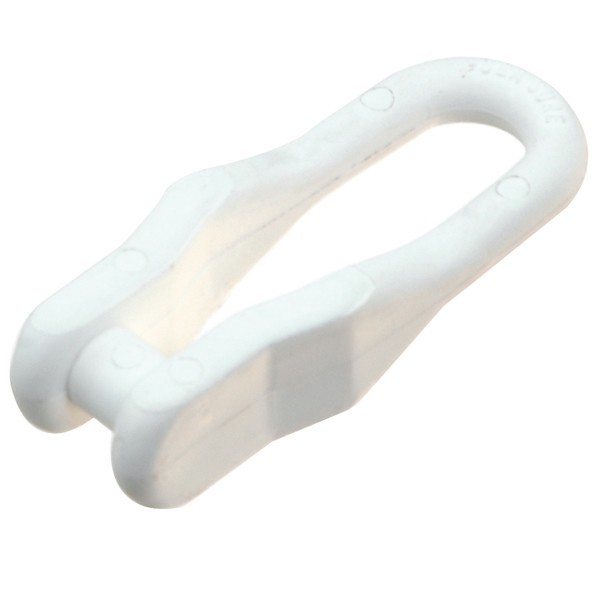 1327034_XL Sjækel hvid nylon Ø8mm - Billede 1