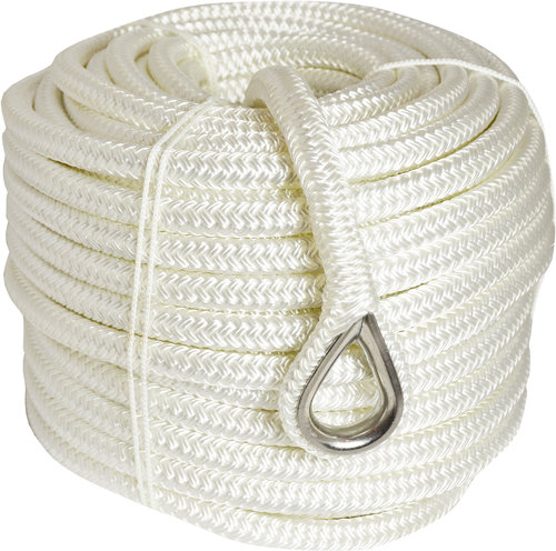 1397032_XL 1852 Ankertov flettet polyester m/RF kovs hvid 14mm 40meter - Billede 1