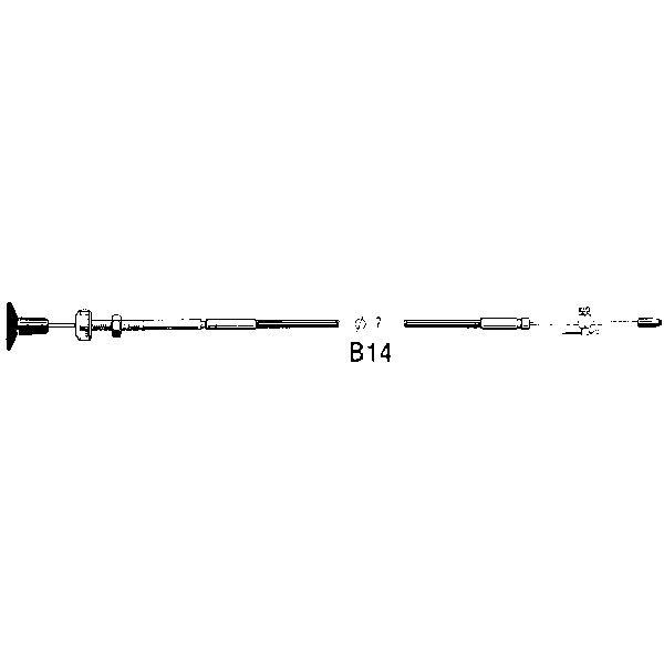 140B1438_XL Ultraflex Stopkabel 38 fod - Billede 1