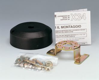 140X34_XL Ultraflex monteringsflange X34 sort, 90° - Billede 1