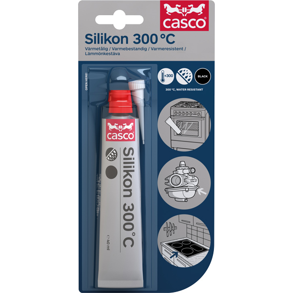 1570735_XL Casco Silikon 300˚C Flydende pakning sort, 40ml - Billede 1