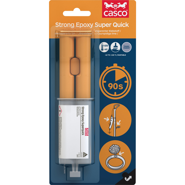 1671218_XL Casco Strong Epoxy Super Quick lim, 2x12 ml - Billede 1