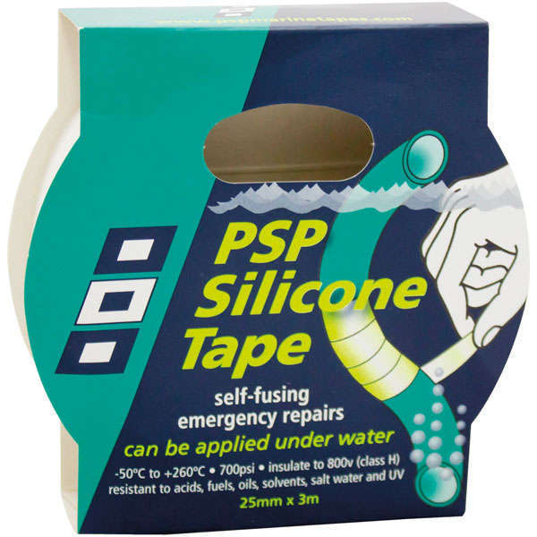 1672121_XL PSP Silikone tape 25mm, Sort - Billede 1