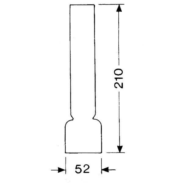 1821240_XL DHR Lampeglas 14''' x 210mm - Billede 1