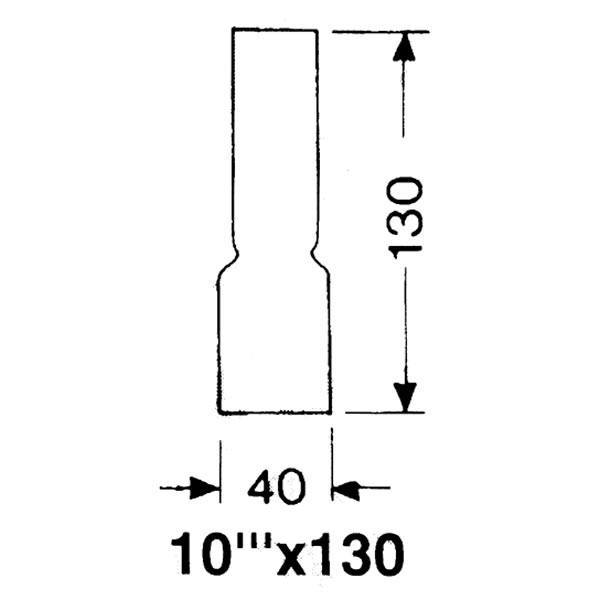 1821270_XL DHR Lampeglas 10''' x 130mm - Billede 1