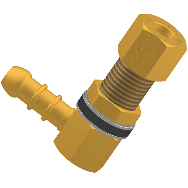 1094639_XL 90º vinklet gasfitting 8mm rør/slange - Billede 1