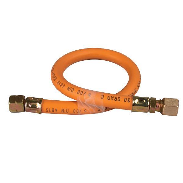 1094665_XL Gasslange 0,6m 1/4" til 8mm rørtilslutning blister - Billede 1