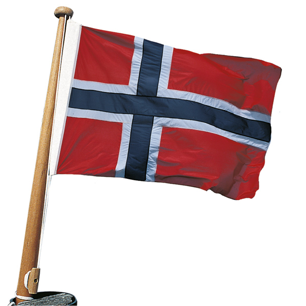 1181103_XL Bådflag polyester Norge, 120x75 cm - Billede 1